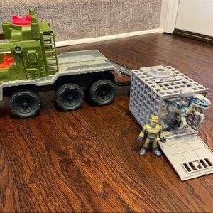 Imaginext Jurassic world blue velociraptor rescue